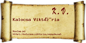 Kalocsa Viktória névjegykártya